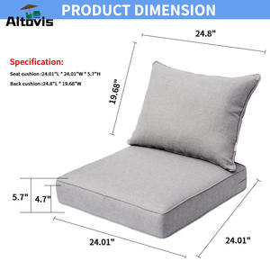 Индивидуальная высокопрочная Универсальная замена наружного шезлонга глубокая подушка для сидения для мебели для патио - Product Image 4