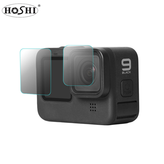 HOSHI Protective Film Tempered Film Anti-scratch Anti-crack Oil-proof Fingerprint-proof HD Explosion-proof Lens for GoPro Hero9