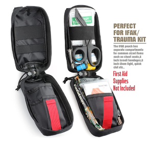 กระเป๋าแพทย์ฉุกเฉินแบบถอดเร็วสำหรับพยาบาลฉุกเฉิน พร้อมช่องใส่ของแบบ MOLLE  กระเป๋าแพทย์ขนาดเล็ก ชุดอุปกรณ์การแพทย์ทางยุทธวิธี - Product Image 2