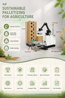 Robot collaboratif automatique pour la palettisation, empilage de boîtes sur palettes, système robotique, machine industrielle de traitement de haut niveau