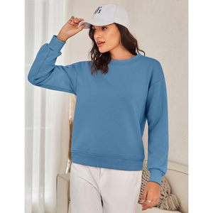 Sudadera de Forro Polar Sherpa para Mujer FOXA, Cuello Redondo, Manga Larga, Térmica, Cálida y Gruesa - Product Image 2