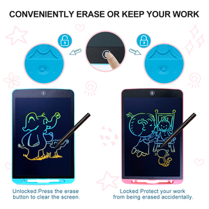 Tablette d'écriture numérique LCD pour enfants, personnalisable, multicolore, 12 pouces, très vendue, pour <span class=keywords><strong>dessin</strong></span> <span class=keywords><strong>et</strong></span> gribouillage - Product Image 4