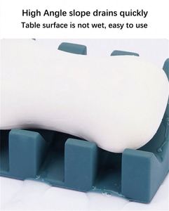 Silicone Soap Storage Box Creative Draining Mat with Non-slip Feature OEM ODM Soap Holder Washable <b>Bath</b> Toilet Supply - Product Image 2