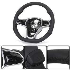 Volant en cuir semi-perforé R <span class=keywords><strong>Line</strong></span> Golf 8 pour VW Volkswagen Golf 8 MK8 8R R Gti Gtd Jetta <span class=keywords><strong>Tiguan</strong></span> Polo Passat CC B7 B8 - Product Image 6