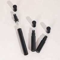 Vente en gros, vaporisateur en plastique personnalisé de 2ml 3ml 5ml 8ml 10ml, flacon vide noir transparent pour testeur de parfum