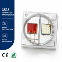 Émetteur LED en céramique bleu royal 3535 460nm 465nm pour lampe d'aquarium de récif corallien DIY