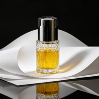 Bouteille en verre pour diffuseur à roseaux avec impression de logo personnalisé, givrée, transparente, ambrée, vide, pour arômes et parfums, faible MOQ direct usine