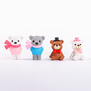 ตุ๊กตาหมีจิ๋ว รูปสัตว์การ์ตูน ผลิตด้วยวิธีฉีดขึ้นรูป อุปกรณ์ตกแต่งเค้ก ของตกแต่งงานวันเกิด - Product Image 2