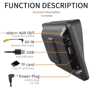 Fuente de fábrica portátil Android Auto Carplay Monitor FM 7 pulgadas pantalla táctil coche REPRODUCTOR DE <span class=keywords><strong>DVD</strong></span> navegación portátil - Product Image 4