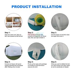 Chine Sayok personnalisé sauter Cube tentes extérieur maison fête événement mariage tente gonflable fabricants - Product Image 6