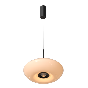 Luxury <strong>Small</strong> Aluminum Modern Round Glass <strong>Chandelier</strong> COB LED Decorating Dining Room Pendant <strong>Light</strong> - Product Image 4
