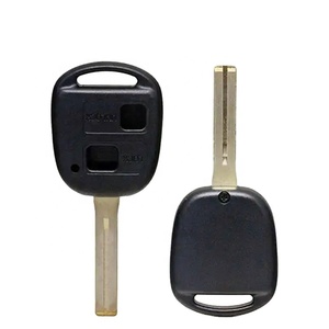 2 botones/3 Botón de latón coche llave remoto del coche transpondedor clave Shell para Toyota Corolla RAV4 <span class=keywords><strong>tierra</strong></span> crucero - Product Image 1