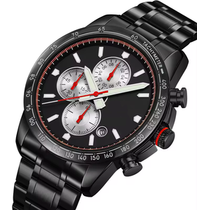 Relojes Mecánicos de Negocios, Relojes de Pulsera de Lujo de Oro, Resistentes al Agua, con Correa de Acero Inoxidable, Relojes de Cuarzo Analógicos para Hombre, Reloj de Pulsera para Estudiantes - Product Image 2