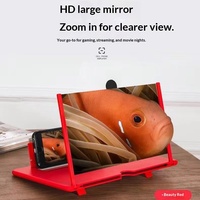 Loupe d'écran pliable 3D HD légère de 10/12 pouces avec support de téléphone de bureau extractible pour le streaming vidéo et la visualisation de films