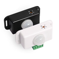 Capteur infrarouge de corps humain large tension 12-24V armoire LED lumières avec interrupteur de capteur