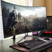 Moniteur de jeu incurvé IPS sans cadre haute résolution 27 pouces 144Hz 1ms temps de réponse QHD 110% SRGB DP