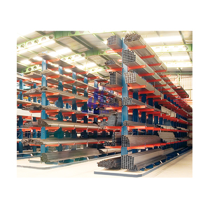 Büyük ve hantal ürünler için konsol rafı sistem depo endüstriyel depolama rafı kereste çelik kirişler Metal boru rafı - Product Image 5