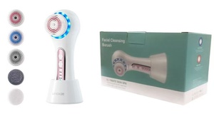 Cepillo <span class=keywords><strong>Eléctrico</strong></span> de Limpieza <span class=keywords><strong>Facial</strong></span> para Uso Doméstico con 5 Puntas, Exfoliante <span class=keywords><strong>Facial</strong></span> para el Cuidado de la Piel, Masajeador, Dispositivo de Limpieza Profunda - Product Image 3