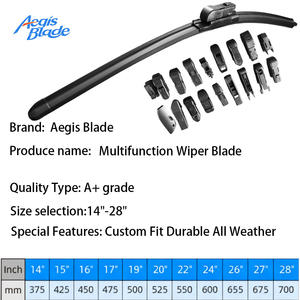 Plumas Limpiaparabrisas Universales Multifuncionales Premium, Venta al por Mayor de Fábrica, Silenciosas, Sin Rastro, de Goma Natural, Sin Marco, Compatibles con la Mayoría de los Sedanes - Product Image 2