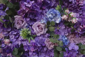 LATAR BELAKANG fotografi pintu dinding bunga buatan latar belakang pernikahan kain gulung ungu Kate Retro persegi Paskah 1 buah dalam