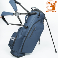 Sac de golf léger ASL GOLF en cuir PU, 6 compartiments, imperméable et durable