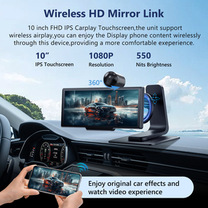 Autoradio HD 10,26 pouces pour Carplay et Android <span class=keywords><strong>Auto</strong></span> avec caméra embarquée 4K, enregistrement double avant/intérieur, GPS pour voitures, camions - Product Image 5