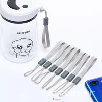 Cordón para Teléfono de 16 cm con Hebilla de Plástico, Cuerda Antipérdida Resistente para Botella de Agua, Termo y Teléfono Móvil