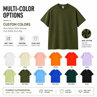 T-shirt personnalisé avec logo pour hommes et femmes, coton 100% premium 200g, coupe ample, épaules tombantes, streetwear, marque privée OEM