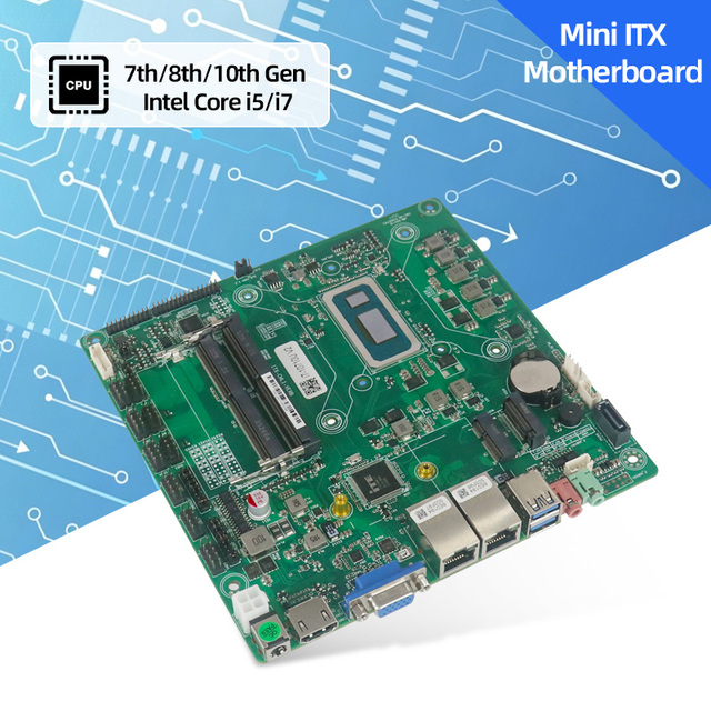 OEM ODM Motherboard Dual LAN 6 COM Ports Mini Pc Motherboards Intel Core Processor Mini ITX Motherboard for Industrial Gaming PC