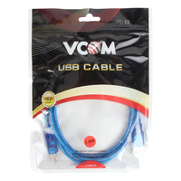 Fábrica personalizada USB2.0 azul negro niquelado computadora fecha USB tipo B Cable para Escáner de impresora