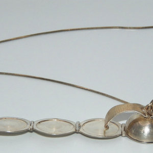 Collana Vintage unica in argento Sterling 925 con medaglione dell'album fotografico Art déco! - Product Image 6