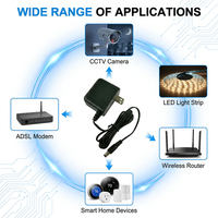 Adaptateur d'alimentation à découpage en matériau PC, prix usine, AC DC 15V 1A 15W 1000mA, chargeur 15 Volts 1 Ampère avec certifications CE FCC ETL CB