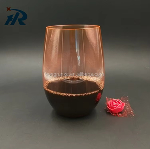 <span class=keywords><strong>Verre</strong></span> à vin rouge en plastique <span class=keywords><strong>jetable</strong></span> de <span class=keywords><strong>couleur</strong></span> personnalisée sans pied Unbreak - Product Image 5