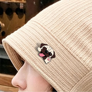 En gros, Pin's en émail et badges métalliques personnalisés pour animaux de compagnie (Corgi, Border Collie, <span class=keywords><strong>Pug</strong></span>, Shih Tzu), mignons, pour sacs à dos et accessoires de mode - Product Image 4