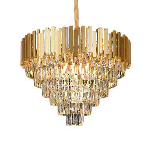 Decoration Gold <b>Crystal</b> <b>Chandelier</b> Luxury Lustre Designers Lamp Led Fancy Pendant <b>Lights</b> for Home - Product Image 6