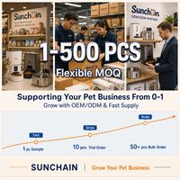 Distributeur automatique de nourriture pour animaux de compagnie Sunchain OEM 2026 avec contrôle du temps et des portions, interaction vidéo, surveillance à distance et connectivité via application