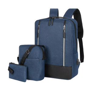 Mochila 3 en 1 de poliéster Oxford impermeable con cierre de cremallera, logotipo personalizado, puerto USB y antirrobo, venta al por mayor directa de fábrica - Product Image 3