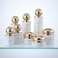 Nouvel arrivage OEM/ODM – Ensemble de flacons pompe en verre recyclable et écologique pour crème, lotion et essence, avec bouchon à vis, personnalisable avec logo sérigraphié