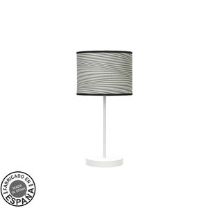 Lampada da tavolo 1xE14 colore bianco e grigio, dimensioni 42x17x17 cm, ideale per decorazione e ambientazione di spazi. - Product Image 1