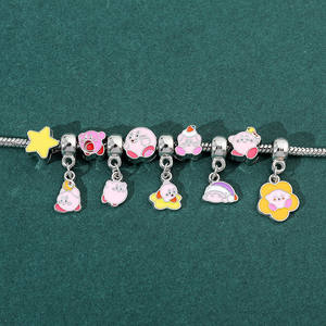 Pulseras Clásicas de <span class=keywords><strong>Kirby</strong></span> para Mujer, Pulsera con Cuentas y Dijes, Accesorios para Hacer Joyería DIY - Product Image 6