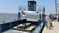 Bateau de travail en alliage d'aluminium de 14 m (46 pieds) avec capacité de 12 tonnes, barge de transport de marchandises rapide, bateau de débarquement pour les trajets entre les îles, à vendre