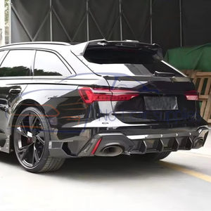 ชุดแต่งภายนอกรถยนต์ คาร์บอนไฟเบอร์แห้ง สำหรับ RS6 <span class=keywords><strong>7</strong></span> C8 2019-2021 กันชนหลัง - Product Image 6