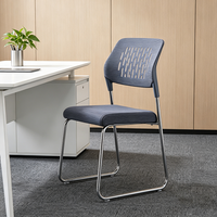 Nouvelle Chaise Empilable en Tissu avec Pieds Métalliques pour Restaurants, Salles à Manger, Réceptions, Visiteurs et Événements