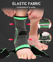 Vente en gros de supports de cheville respirants pour la course à pied, le basketball, les entorses de la cheville, attelle de compression pour la cheville