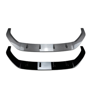 Divisor de parachoques delantero Amp Z para Volkswagen Golf 7.5 Mk7.5 Gti R Rline 2017 2018 2019, negro piano con textura de fibra de carbono. - Product Image 2