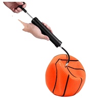 Tragbare Mini Smart Ball Luftpumpe Schwarz 15psi Reifen druckpumpe LED Licht Aufblas kugel mit Lithium batterie