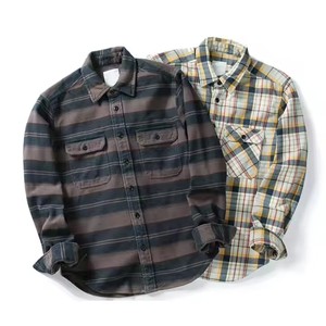 Vente en gros – Tissu 100 % coton doux, infroissable, extra épais, noir et rouge, style vintage, à carreaux Buffalo, manches longues, pour printemps, automne et hiver - Product Image 3