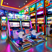 Simulateur de course de motos à deux joueurs, à commande par jetons, avec mouvements complets, machine de jeu d'arcade pour centre de divertissement
