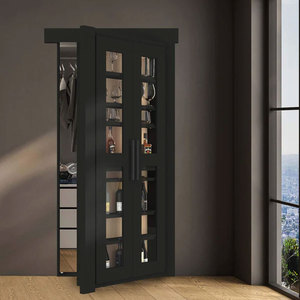 Puerta de Vinoteca de Diseño Interior Residencial Moderno, Puerta de Librería Oculta de Madera Maciza para Habitación Secreta Invisible - Product Image 3