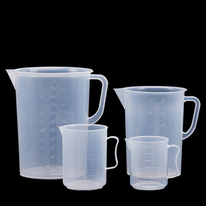 Kitchen Baking Pp Transparent <strong>Plastic</strong> Graduated <strong>Measuring</strong> <strong>Jug</strong> with Handle - Product Image 1